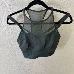 Lululemon Mesh Panel Sports Bra - Dark Green size 6